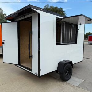 2026 6x10 SA V-Nose Enclosed Cargo Trailer | Vending Window + Sink Package